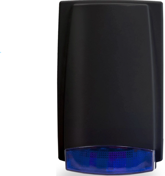 Outdoor siren MR300 black with blue light