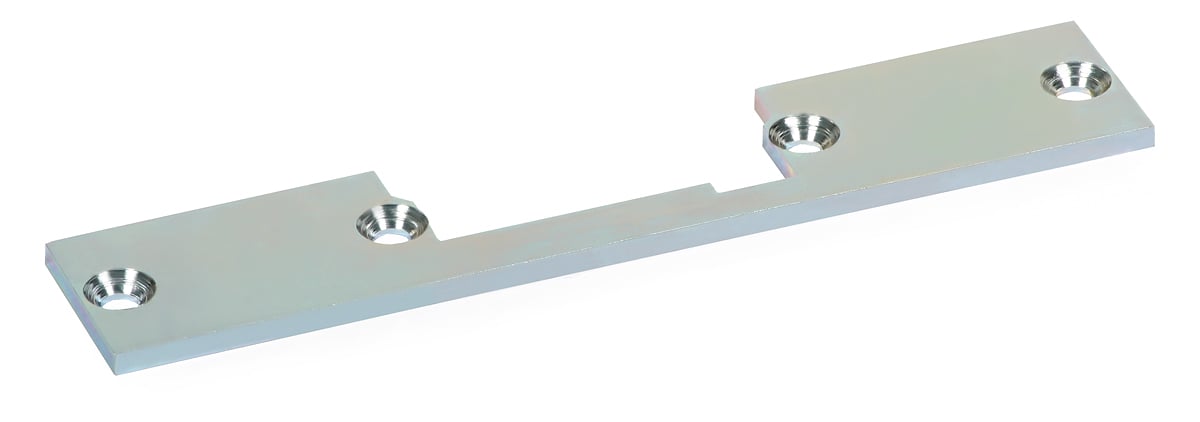 Slutbleck / Täckplatta OK-S1SG 130x25mm, Silver
