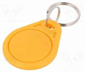 S103-YW 125 kHz Proximity Key Fob, Numbered, Oval, Yellow | cameraworld.eu S103-YW 125 kHz Proximity Key Fob, Numbered, Oval, Yellow