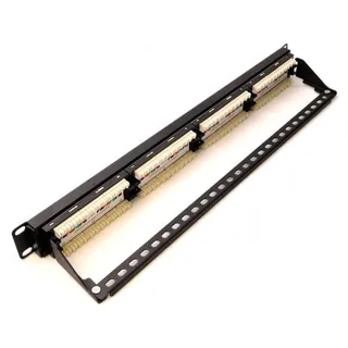 Patch panel 19'' 1U UTP CAT 5E 24-port 483x44x95mm