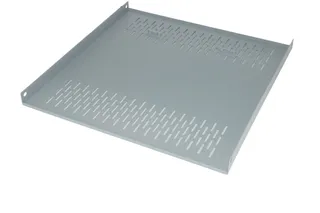 Rack cabinet shelf 19" 1U max 80kg 350mm grey