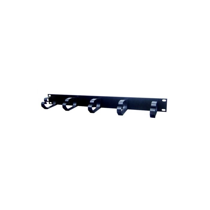 Cable guide SWPCABLERING1U rack 19" 1U plastic black