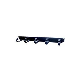 Cable guide SWPCABLERING1U rack 19" 1U plastic black