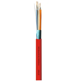 Shielded fire-resistant cable HTKSHekw FE180/PH90 E90 2x2x0.8mm Cca-s1b d2 a1 red 100m