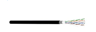 LAN cable FTP Cat.6 PVC/PE Eca outdoor black 305m