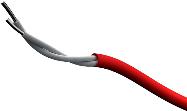 Temperature cable FT-68 68°C PVC 100m red
