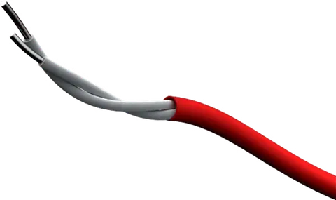 Temperature cable FT-68 68°C PVC 100m red