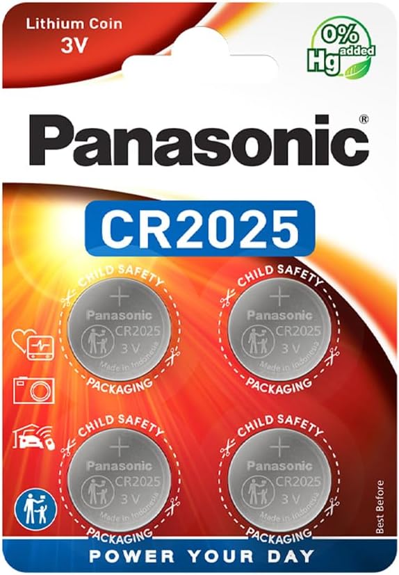 Battery Panasonic CR2025 lithium 3V 4 pcs