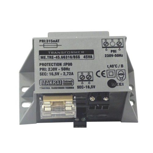 Transformer in plastic housing 45VA - 16V-2,72A