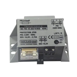 Transformer in plastic housing 45VA - 16V-2,72A
