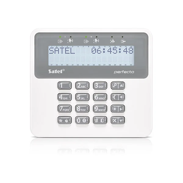LCD Knappsats PRF-LCD för PERFECTA Paneler Vit
