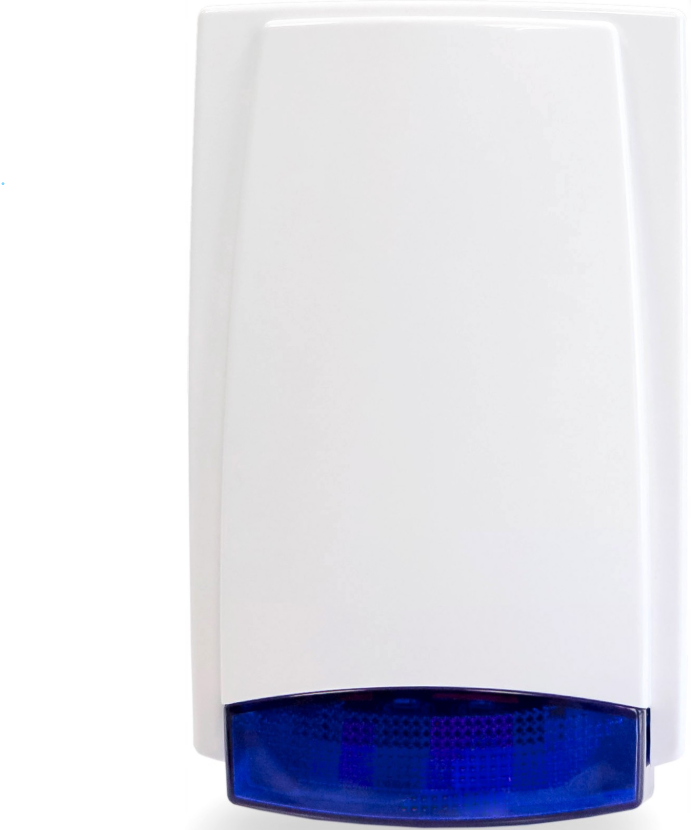 Outdoor siren MR300 white with blue light