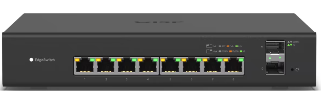 Switch ES-8XP EdgeSwitch 8-port managed PoE