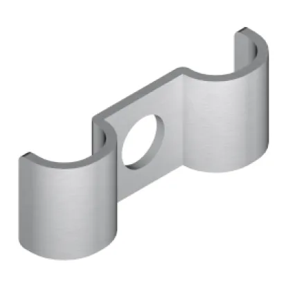 Kaapelikiinnike 405606 UEF6 6 mm E-90, reiällinen, kahdelle kaapelille