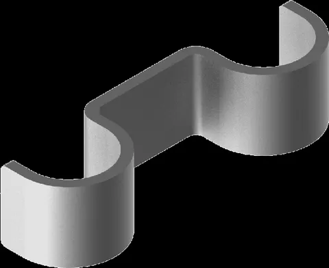 Kiinnitys 425706 UEFB6 6mm E-90, pistoolia varten, kahdelle kaapelille