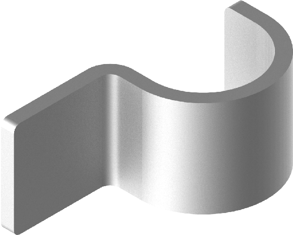 Clamp 425510 UDFB10 10mm E-90, for staple gun, for one cable