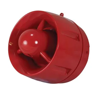 CA430A/SR Cast Wall Siren 100dB Low Base Red