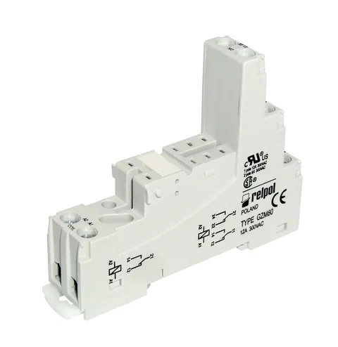 GZM80-12-8A DIN Rail Relay 12V 8A 1 Contact Pair