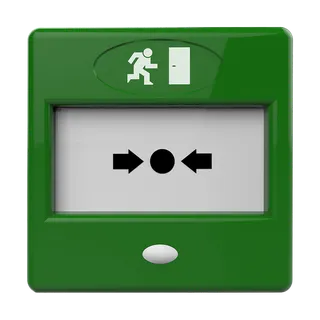Manual call point FP3/GR/DP LED surface-mounted green