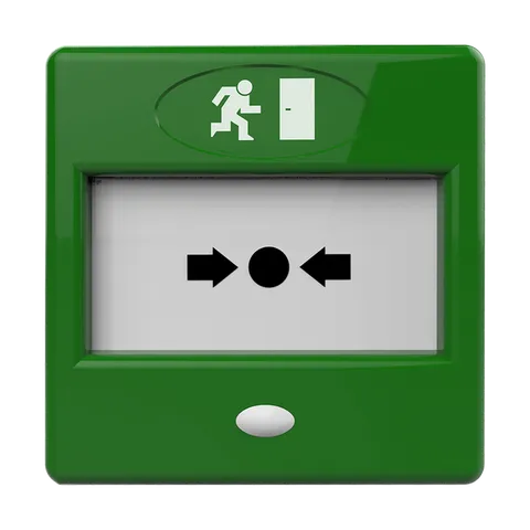 Manual call point FP3/GR/DP LED surface-mounted green