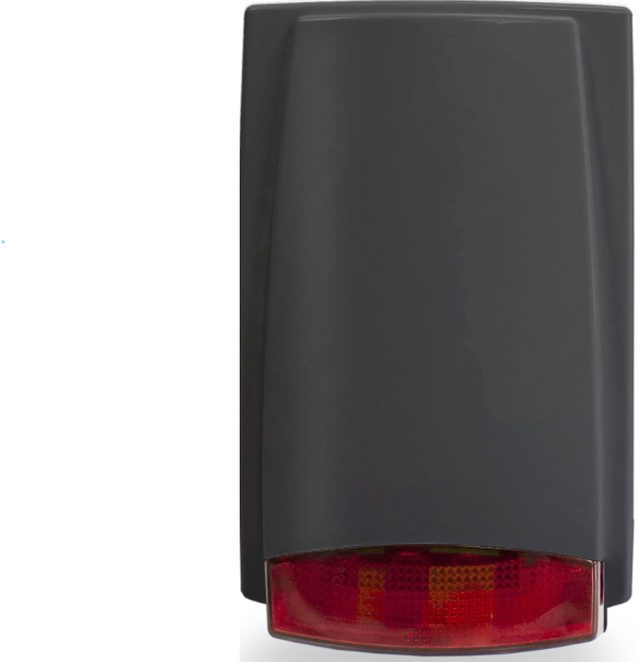 Outdoor siren MR300 grey with red light