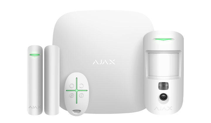 Wireless alarm system kit StarterKit Cam Plus white