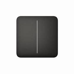 Light switch SoloButton (2-gang) black