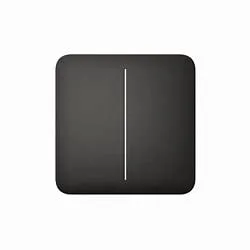 Light switch SoloButton (2-gang) black