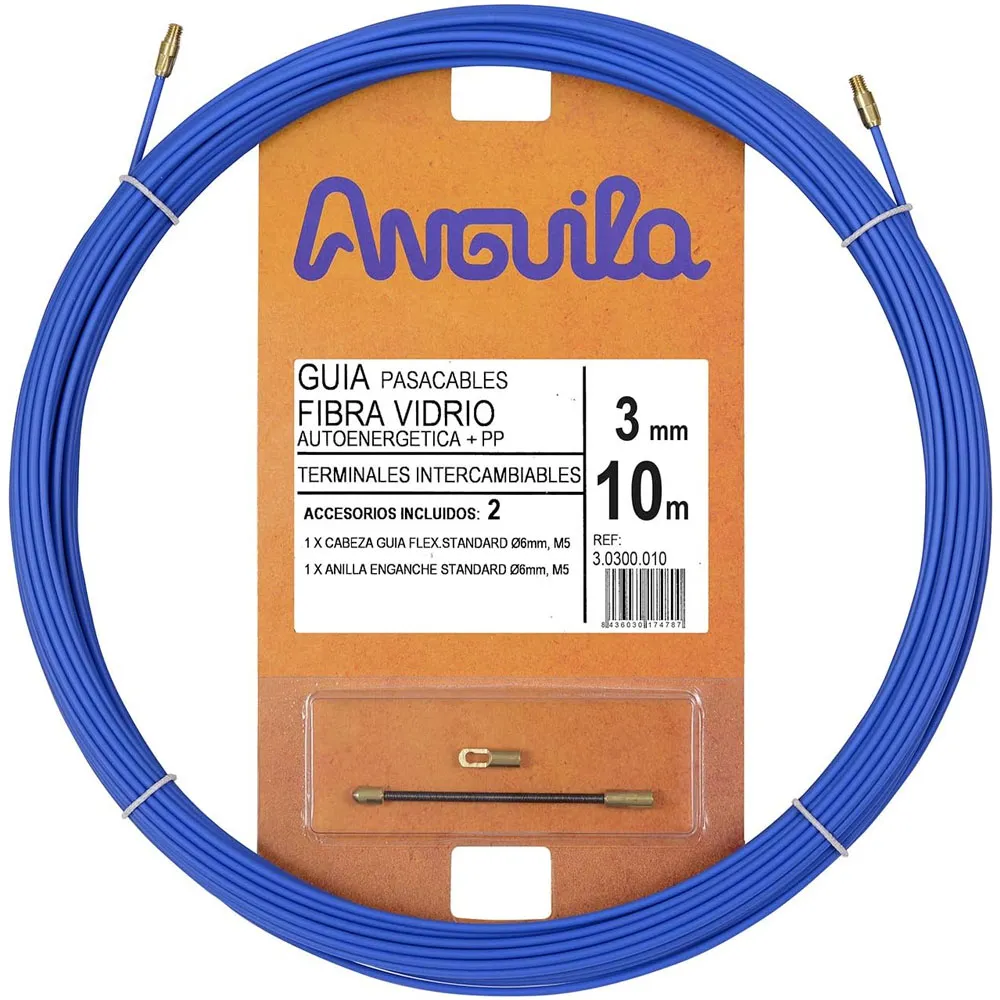 Vetolanka 3.0300.010 Teräsvaijeri Kuitu 3mm 10m Sininen
