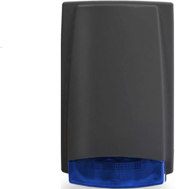Outdoor siren MR300 grey with blue light