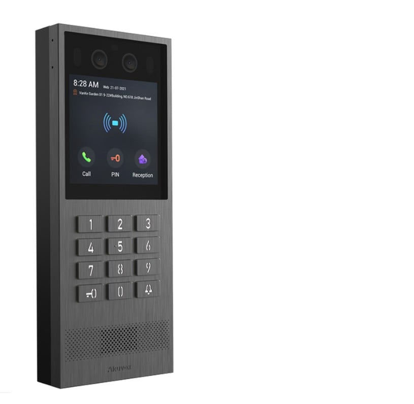 IP Video Door Station X912K-Tarnish-Standard 4" LCD 2MP PoE Grey