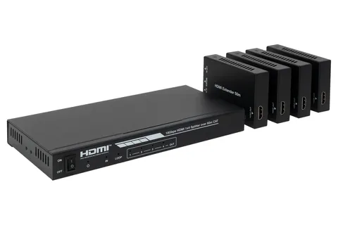 FO-22CAT4 HDMI Splitter 1×4 CAT 6/6a/7