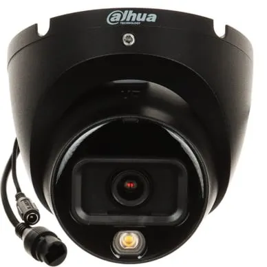 Dahua IPC-HDW1639T-A-IL-0280B-S6-BLACK 6 MP IP Turret Camera • Dual Light 30 m 2.8 mm (110°) Microphone