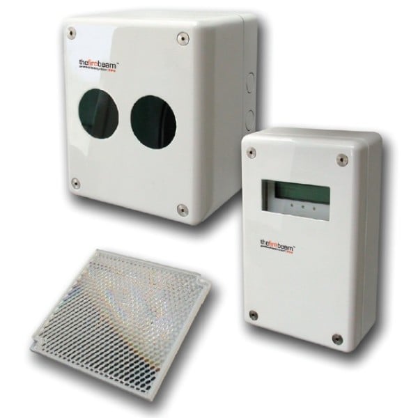 Optical rapid smoke detector kit Firebeam Xtra, controller + 1 reflector 7-70 m