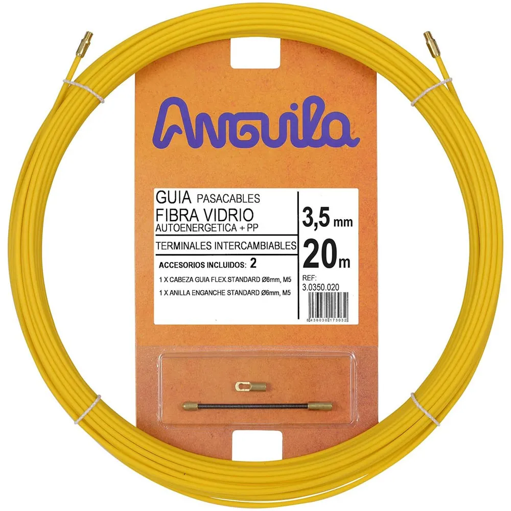 Pull rope 3.0352.020 Steel cable Fibre 3.5mm 20m yellow