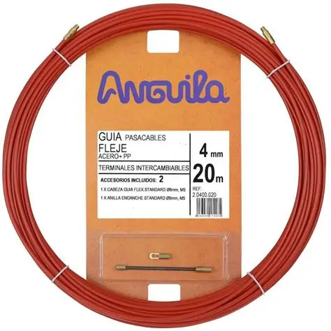 Pull rope 2.0400.020 Steel cable 4mm 20m red