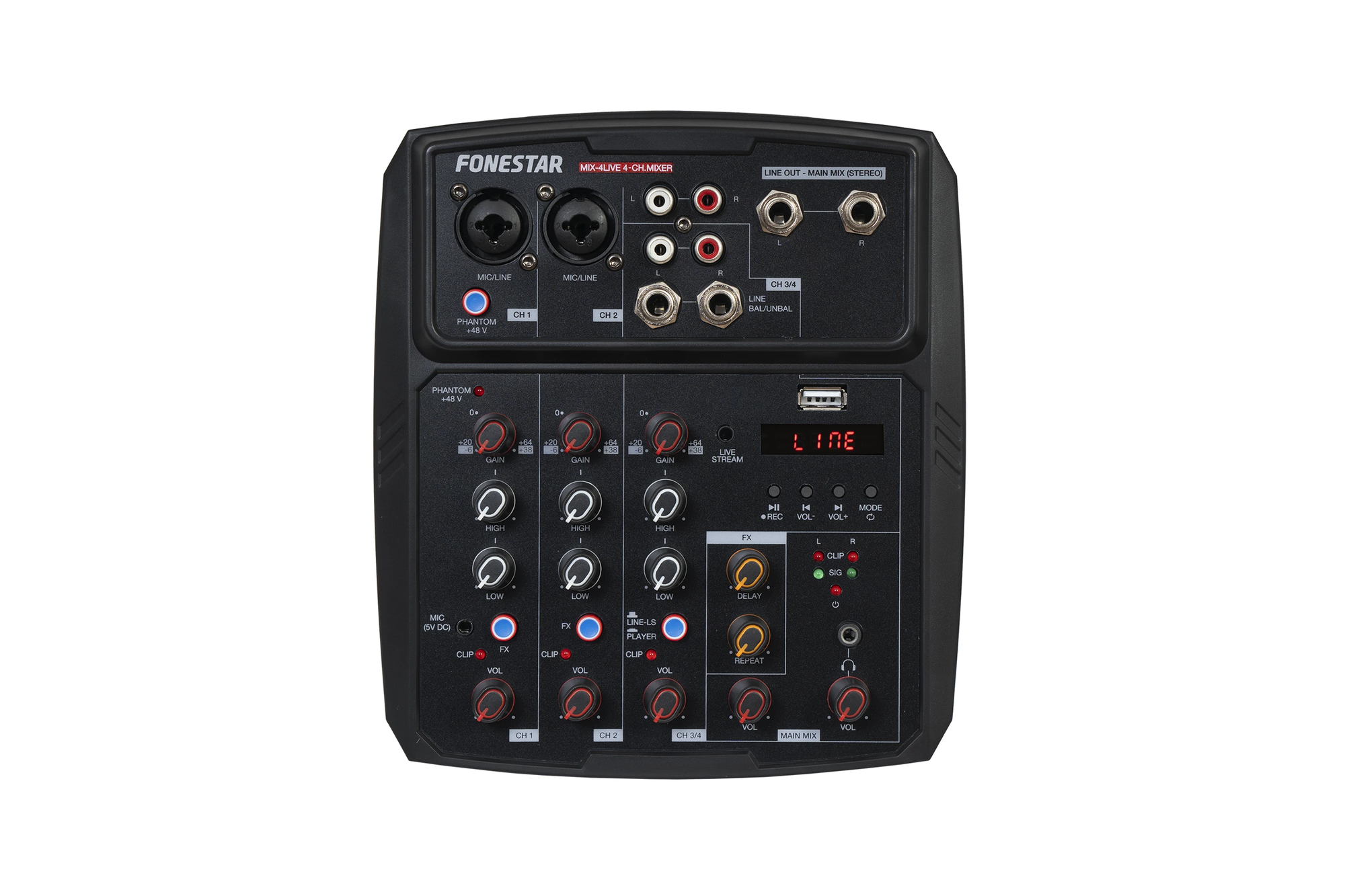 Amplifier MIX‑4LIVE