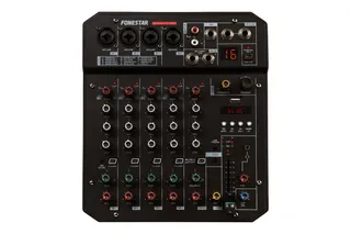MIX-6LIVE Audio Mixer 4 Mono 1 Stereo Channel