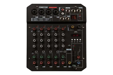 MIX-6LIVE Audio Mixer 4 Mono 1 Stereo Channel