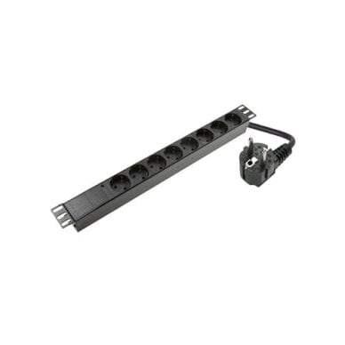 Power Distribution Panel without Switch PDU08FC14P 8x220V Schuko 19″ Rack 1.8m