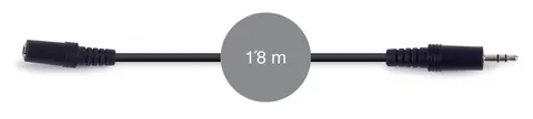 Audio cable AA-425L-2 female 1.8m black