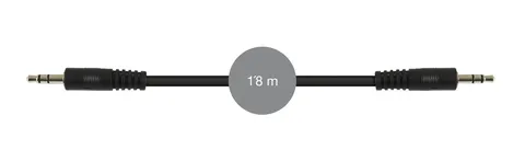 Audio cable AA-729 male 1.8m black