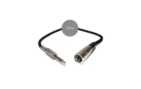 Audio cable SM‑679 XLR male - 6,3mm stereo male 1,5m