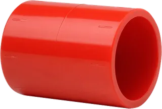 Aspiration Coupling Sleeve SASO100250RS ABS Punainen