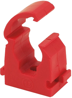 STS25REDK Pipe Support Clamp ABS Red