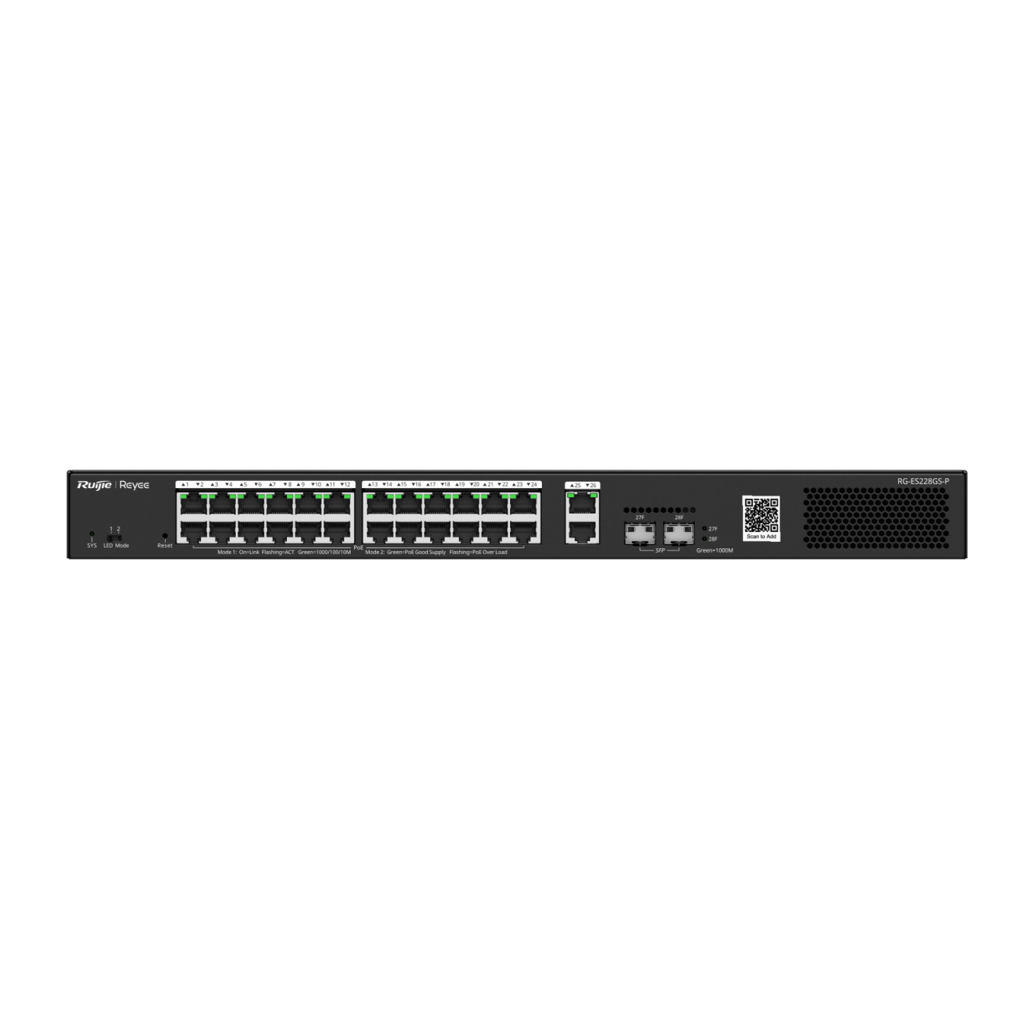 Switch RG-ES228GS-P 28-porti