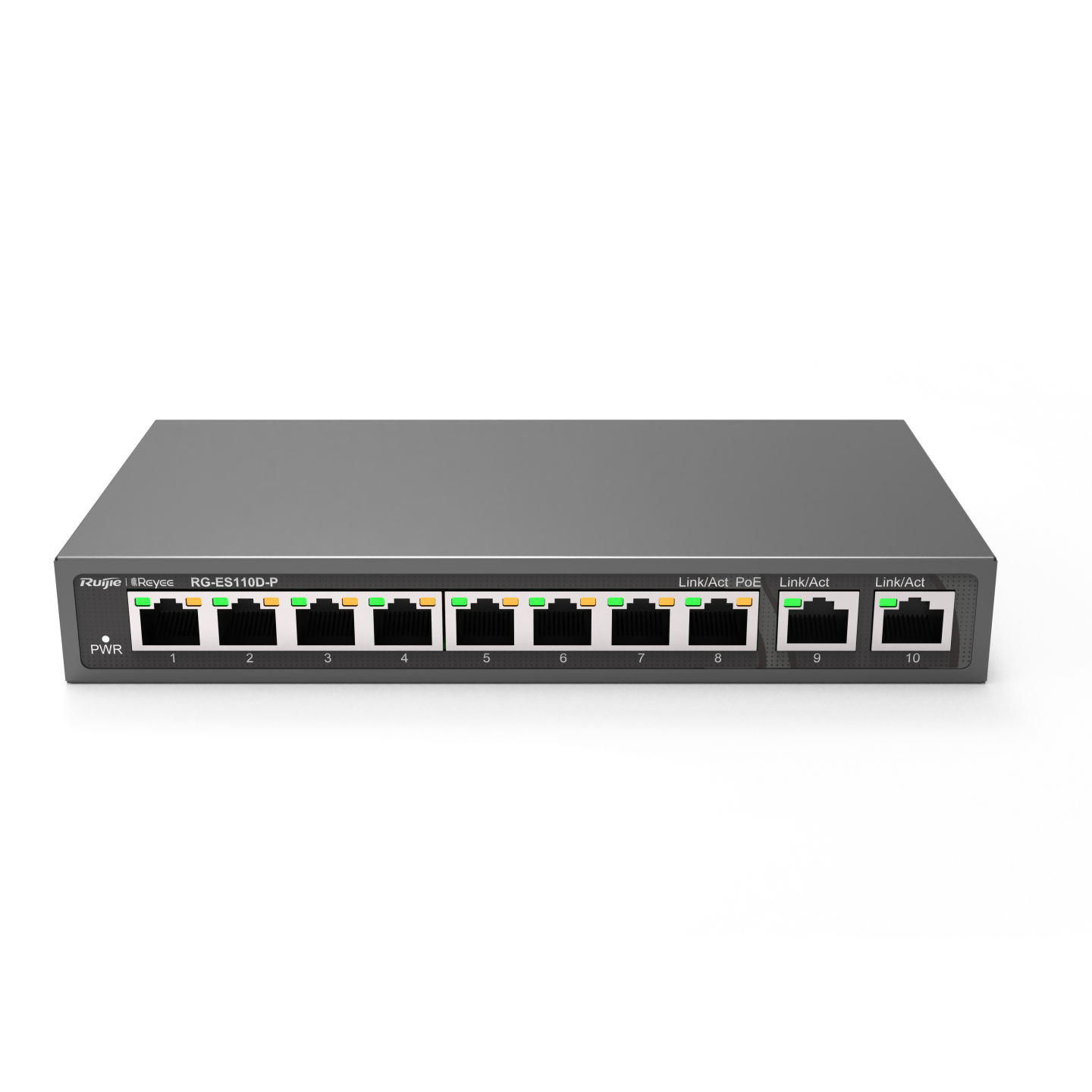 Switch RG-ES110D-P Ohanterad 8-port 10/100Mbps