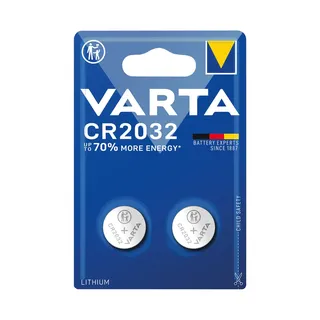 VARTA Long Life CR2032 Button Battery 3V 2pcs