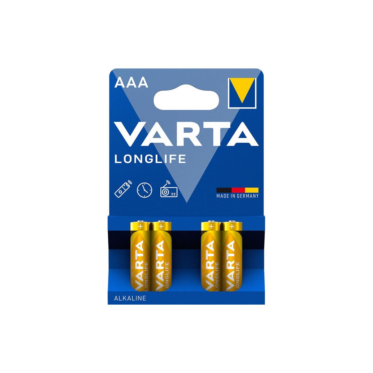 VARTA Longlife LR03/AAA Batterie, 4 Stück