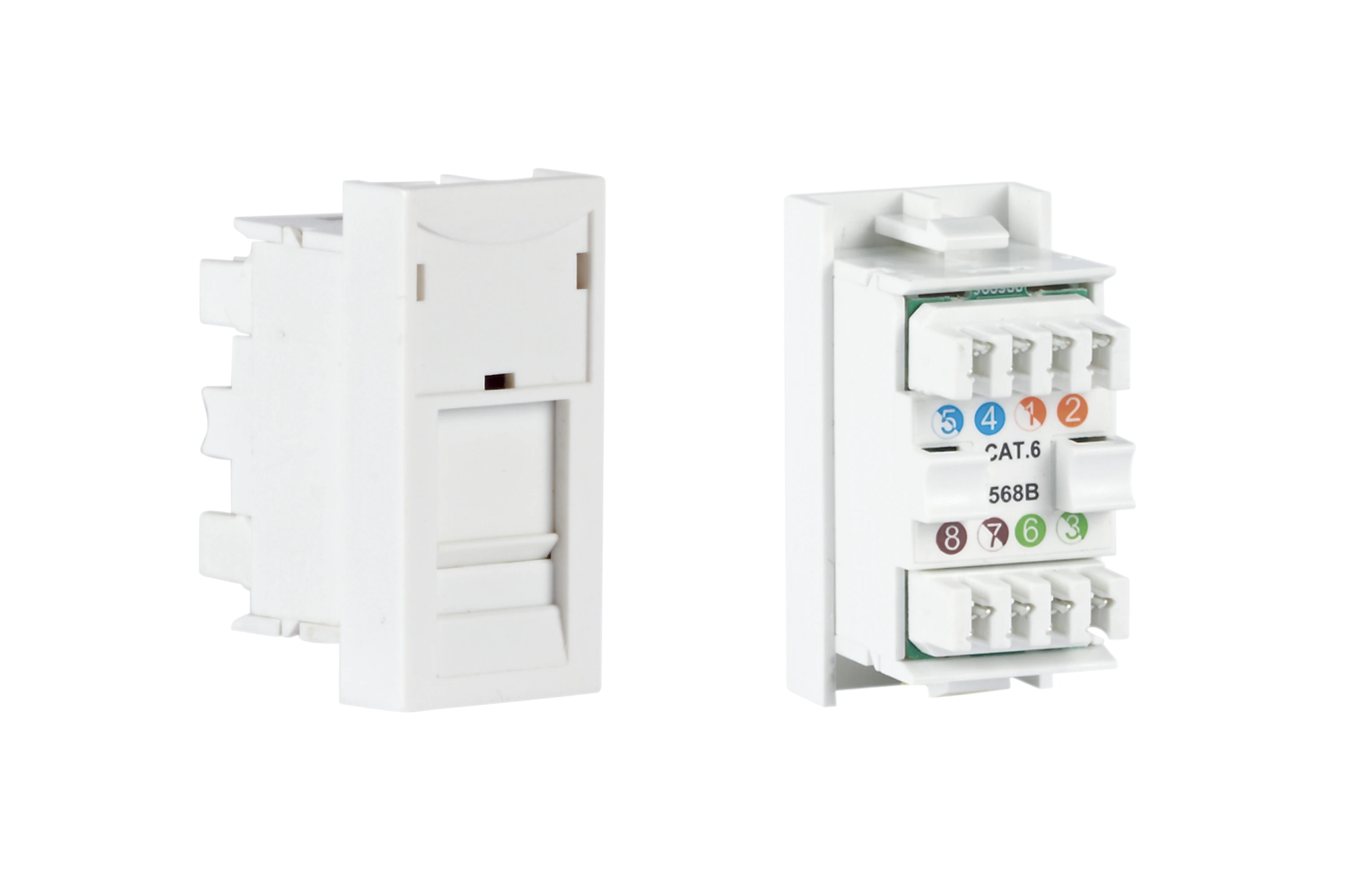 1/2 ühenduspaneel WP‑49RJ RJ‑45 FTP CAT6 T568B